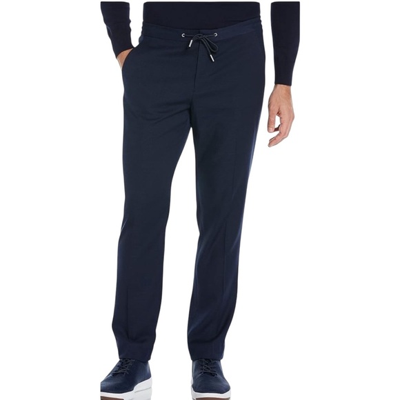 NWT Perry Ellis Men’s Slim Fit Stretch Slub Drawcord Pants Size‎ 34x34 - Picture 1 of 5
